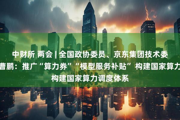 中财所 两会 | 全国政协委员、京东集团技术委员会主席曹鹏：推广“算力券”“模型服务补贴” 构建国家算力调度体系